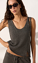 Linen top with lurex - BRUSNIKA. Women clothes
