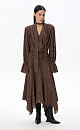 Polka dot dress with scarf - BRUSNIKA. Women clothes