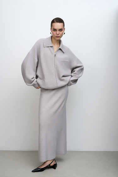 Wool maxi skirt - BRUSNIKA Women Clothes