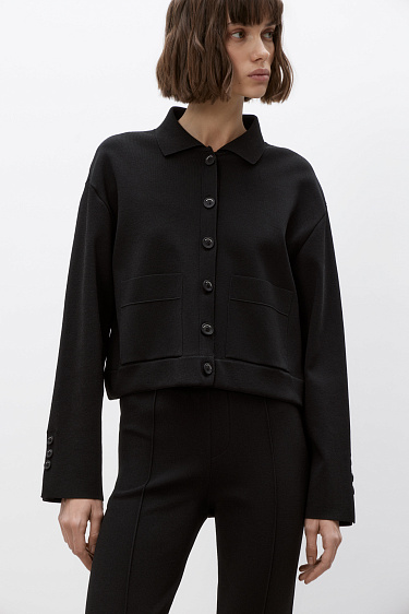 Cropped classic jacket - BRUSNIKA Women Clothes
