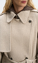 Wool coat with a yoke - BRUSNIKA. Women clothes