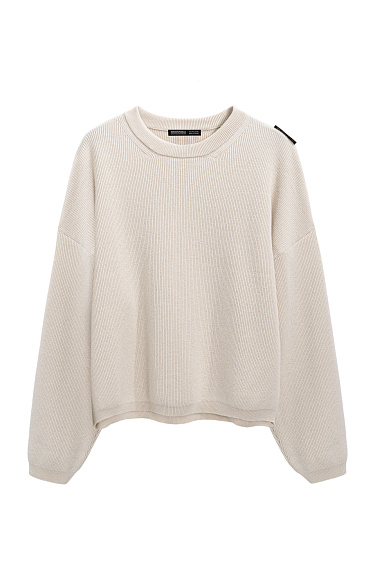 Cropped cotton jumper - BRUSNIKA Women Clothes