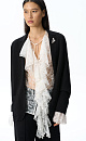 Single-breasted merino wool jacket - BRUSNIKA. Women clothes