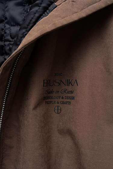 Parka with synthetic filling and an additional collar - BRUSNIKA Women Clothes