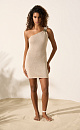 Mini linen dress with lurex - BRUSNIKA. Women clothes