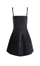 Mini dress with straps - BRUSNIKA. Women clothes