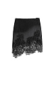 Mini denim skirt with lace and sequins - BRUSNIKA. Women clothes