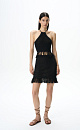 Fringed mini skirt - BRUSNIKA. Women clothes