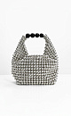 Mini bag with silver beads - BRUSNIKA. Women clothes
