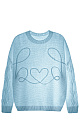 Jumper with a voluminous decor - BRUSNIKA. Women clothes
