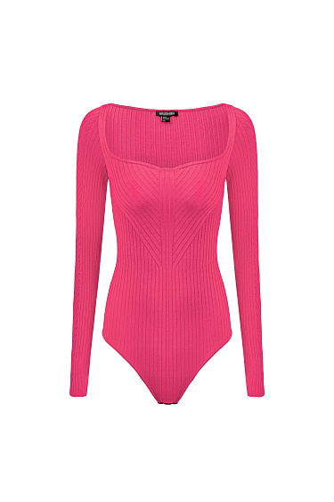 Bodysuit with shaped neckline - BRUSNIKA Women Clothes