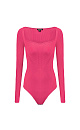 Bodysuit with shaped neckline - BRUSNIKA. Women clothes