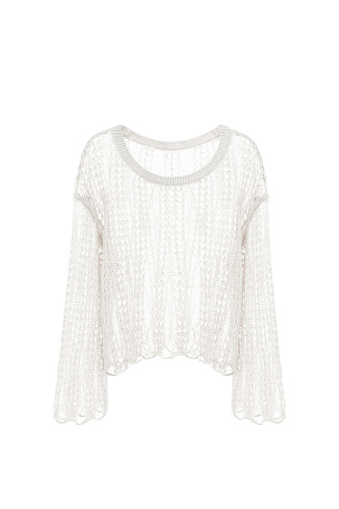 Semi-sheer jumper - BRUSNIKA Women Clothes