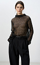 Transparent top with sequins - BRUSNIKA. Women clothes