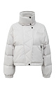 Down jacket with a stand-up collar and zippered hood - BRUSNIKA. Women clothes