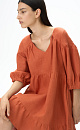 Linen dress - BRUSNIKA. Women clothes