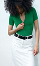 Cutout-back bodysuit - BRUSNIKA. Women clothes