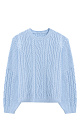 Knitted jumper with braids - BRUSNIKA. Women clothes