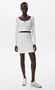 Knitted viscose mini skirt - BRUSNIKA. Women clothes