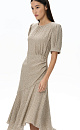 Polka dot dress with voluminous sleeves - BRUSNIKA. Women clothes