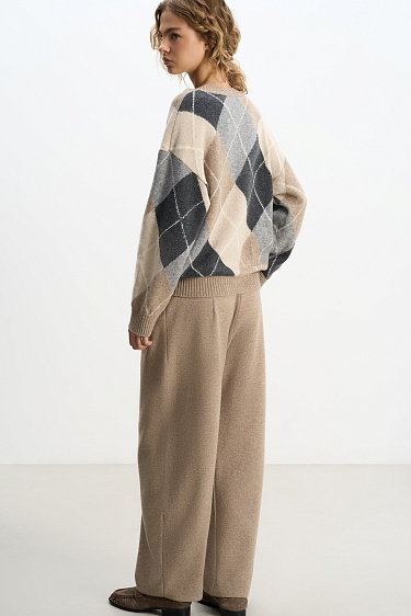 Pleated knit trousers - BRUSNIKA Women Clothes