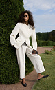 Trousers with symmetrical pleats - BRUSNIKA. Women clothes
