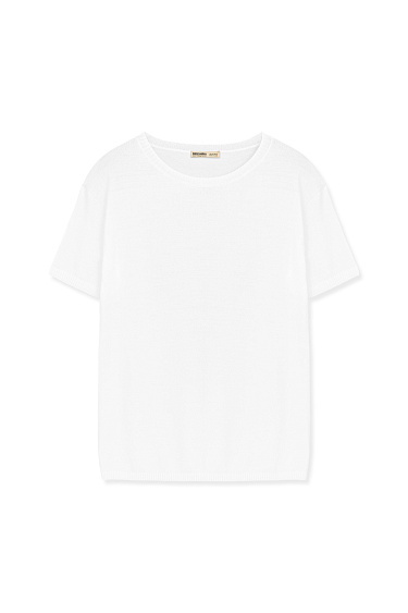 T-shirt with dropped shoulders - BRUSNIKA Women Clothes