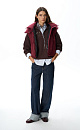 vest with a stand‑up collar and a hood - BRUSNIKA. Women clothes