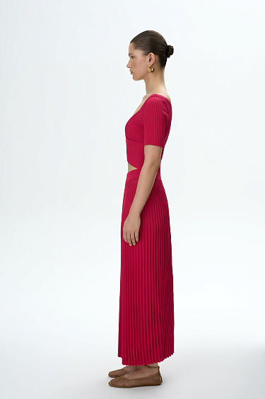 Dress with crossed neckline - BRUSNIKA Women Clothes