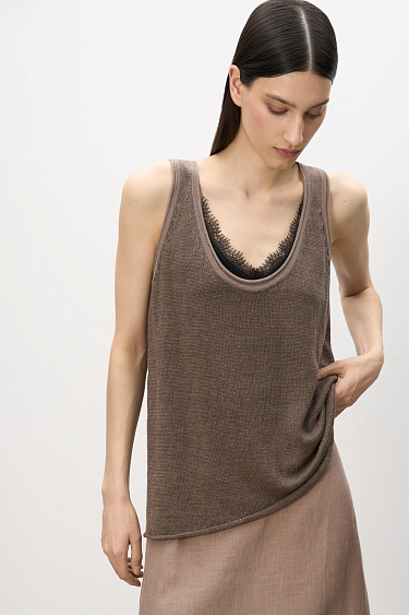 100% linen top - BRUSNIKA Women Clothes