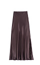 Satin maxi skirt with lace - BRUSNIKA. Women clothes