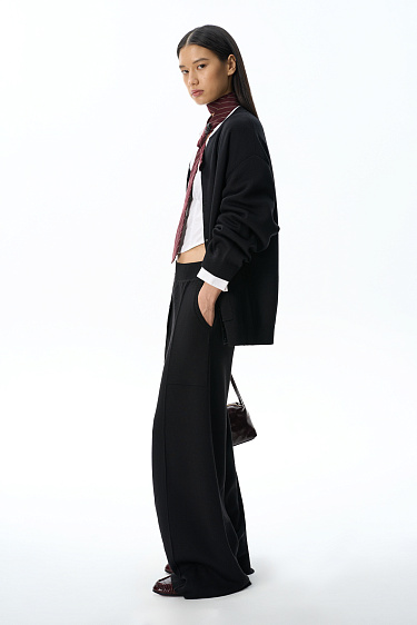 Knitted merino wool bomber jacket - BRUSNIKA Women Clothes