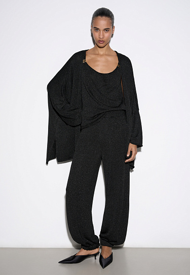 Lurex trousers - BRUSNIKA Women Clothes