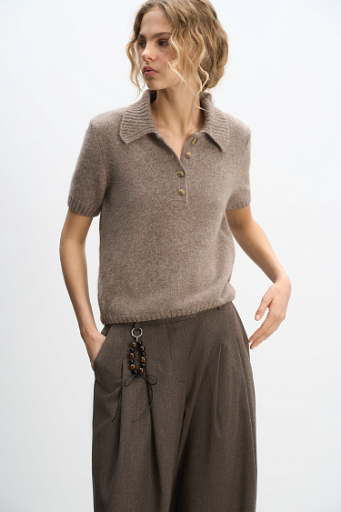 Fox Down Polo - BRUSNIKA Women Clothes