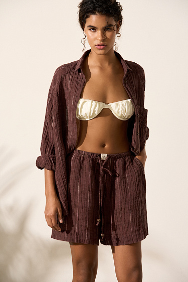 Fine linen shorts - BRUSNIKA Women Clothes