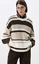 Striped knitted jumper - BRUSNIKA. Women clothes