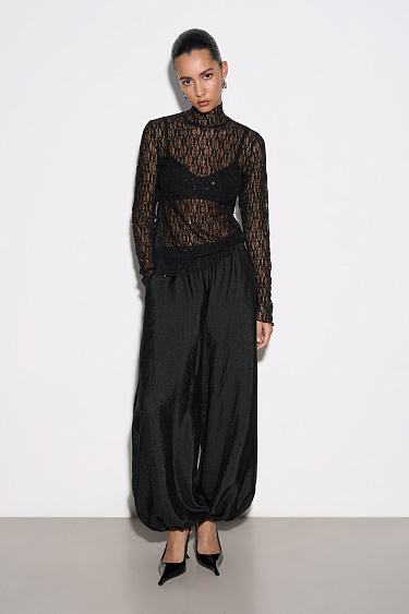 Lace top with sequins - BRUSNIKA Women Clothes