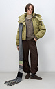 Down jacket with a stand-up collar and zippered hood - BRUSNIKA. Women clothes