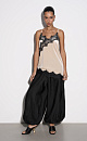 Velvet top with lace - BRUSNIKA. Women clothes