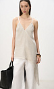 Asymmetric top made of 100% linen - BRUSNIKA. Women clothes