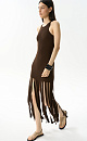 Dress with fringed skirt - BRUSNIKA. Women clothes