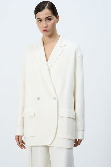 Cashmere-blend knit blazer - BRUSNIKA Women Clothes