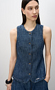 Fitted denim vest - BRUSNIKA. Women clothes