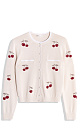 cardigan with a cherry pattern - BRUSNIKA. Women clothes