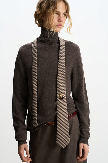 Cashmere and wool turtleneck jumper - BRUSNIKA Women Clothes