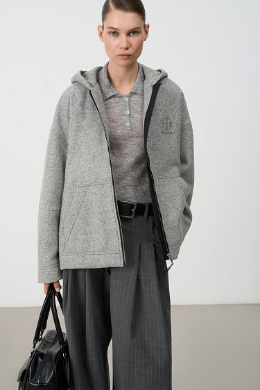 bomber with a hood - BRUSNIKA Women Clothes