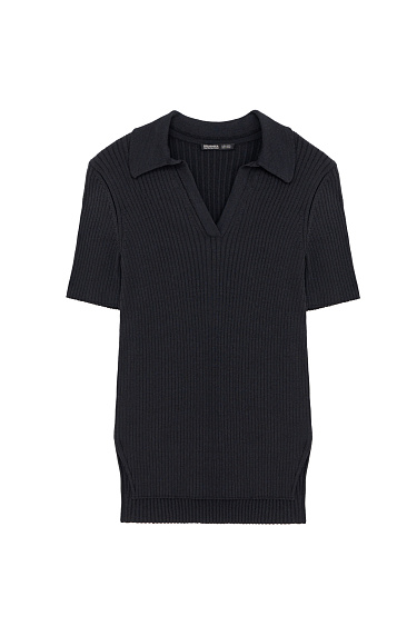 Longline polo shirt - BRUSNIKA Women Clothes