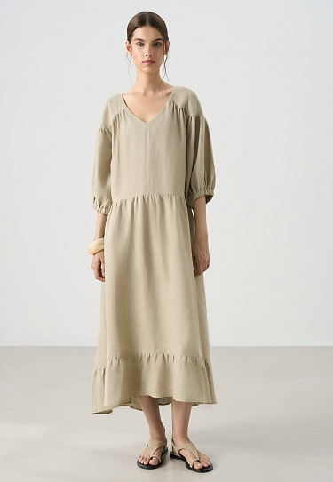 Linen dress - BRUSNIKA Women Clothes