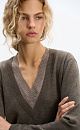 V‑neck longsleeve - BRUSNIKA. Women clothes