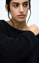 Oversized fox down jumper - BRUSNIKA. Women clothes